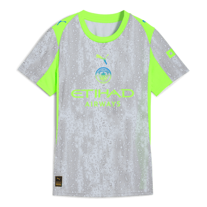 Women's Manchester City Third Jersey 2025/26 With GVARDIOL 24 Printing - blue
