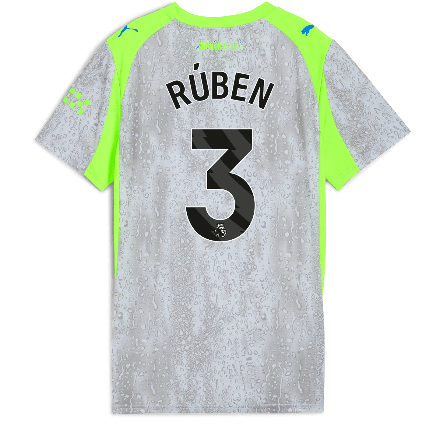 Women's Manchester City Third Jersey 2025/26 With RÚBEN 3 Printing - blue