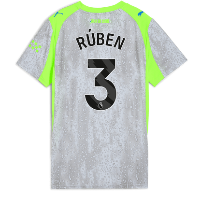 Women's Manchester City Third Jersey 2025/26 With RÚBEN 3 Printing - blue