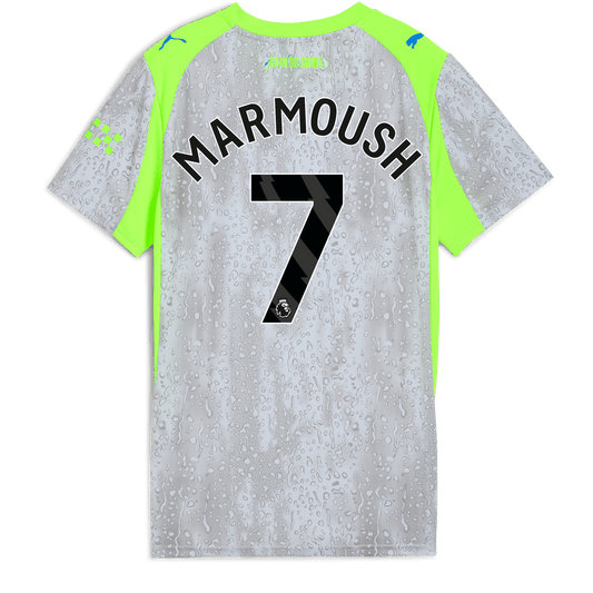 Women's Manchester City Third Jersey 2025/26 With MARMOUSH 7 Printing - blue