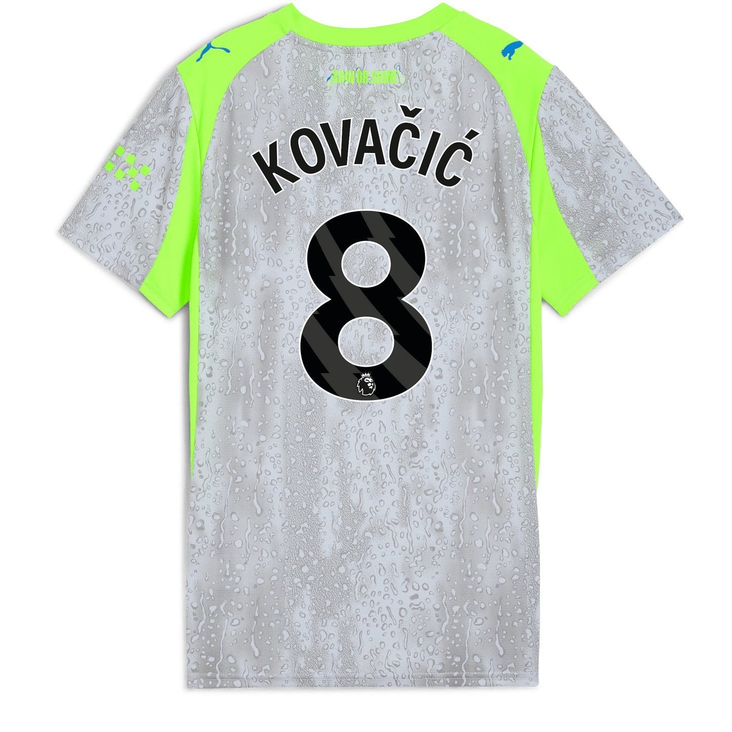 Women's Manchester City Third Jersey 2025/26 With KOVAČIĆ 8 Printing - blue