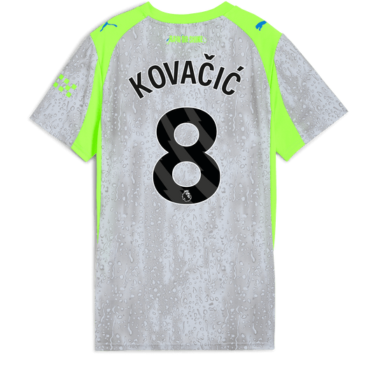 Women's Manchester City Third Jersey 2025/26 With KOVAČIĆ 8 Printing - blue