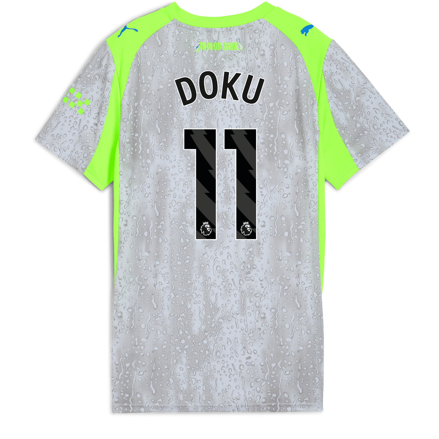 Women's Manchester City Third Jersey 2025/26 With DOKU 11 Printing