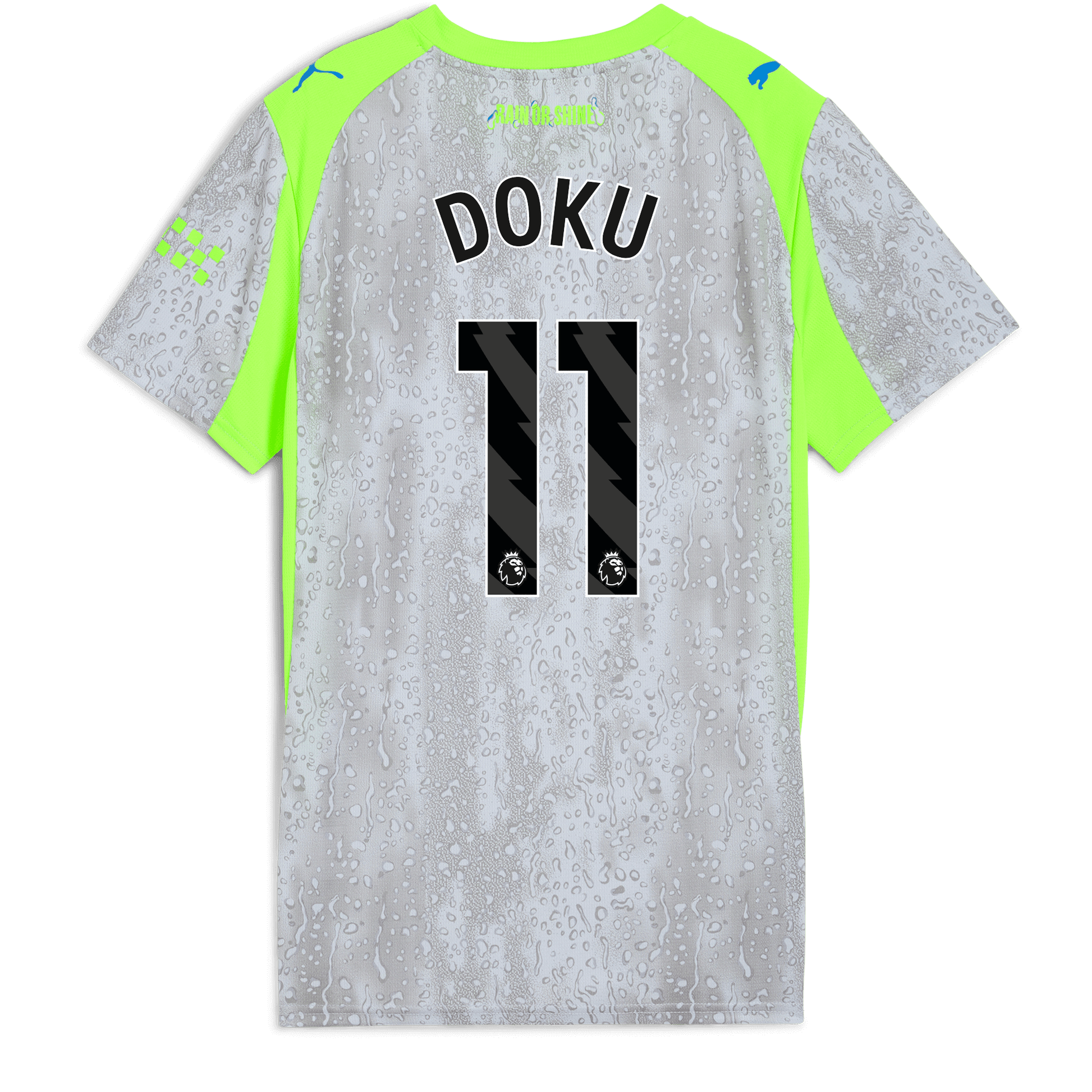 Women's Manchester City Third Jersey 2025/26 With DOKU 11 Printing