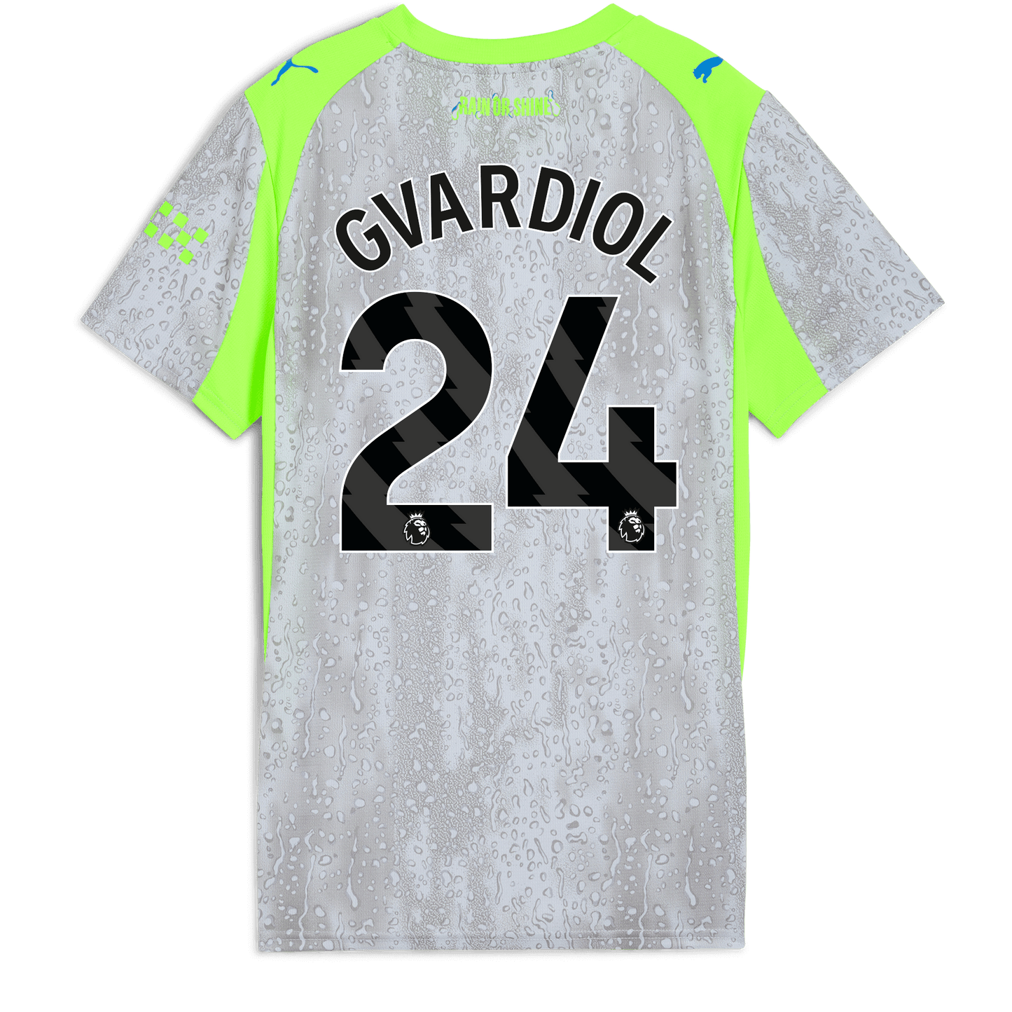 Women's Manchester City Third Jersey 2025/26 With GVARDIOL 24 Printing - blue