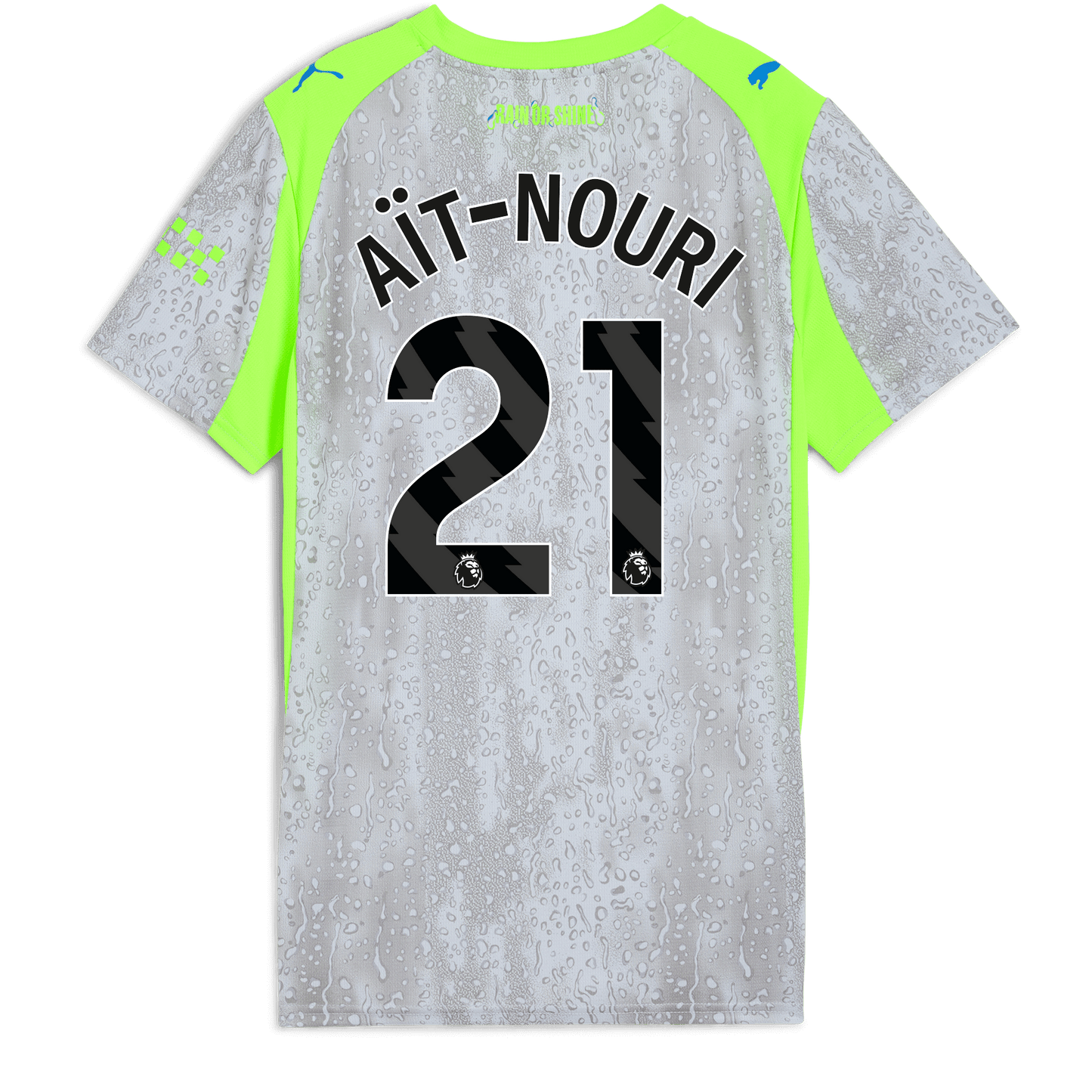Women's Manchester City Third Jersey 2025/26 With AÏT-NOURI 21 Printing - blue