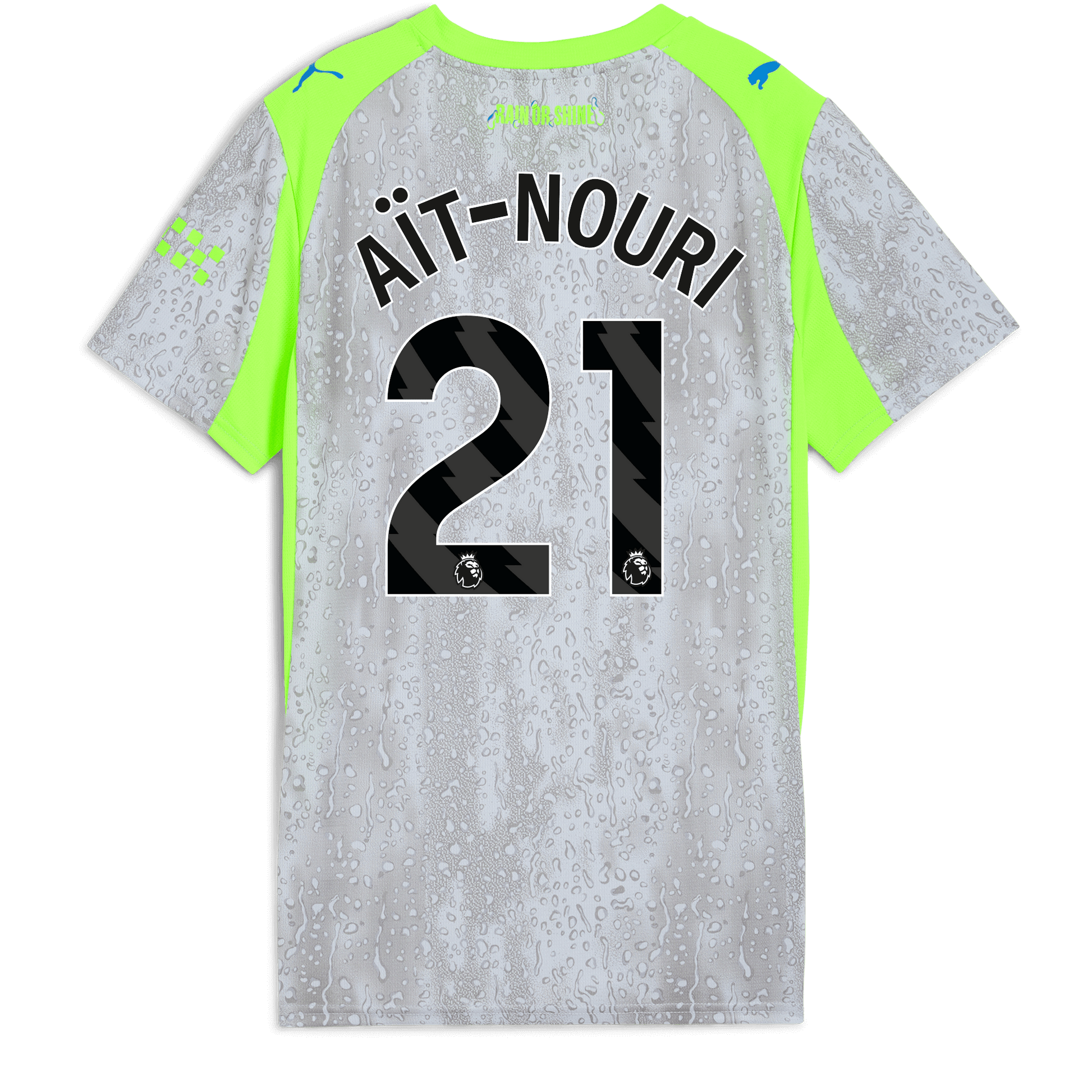 Women's Manchester City Third Jersey 2025/26 With AÏT-NOURI 21 Printing - blue