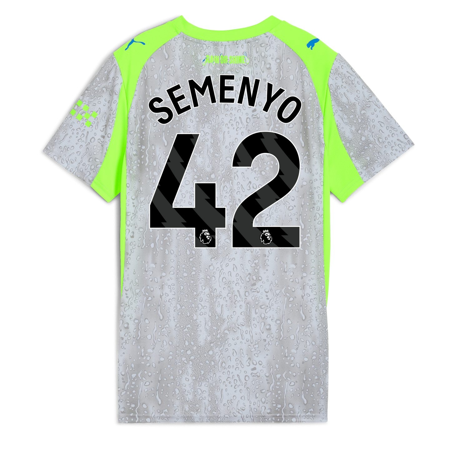 Women's Manchester City Third Jersey 2025/26 With SEMENYO 42 Printing - blue