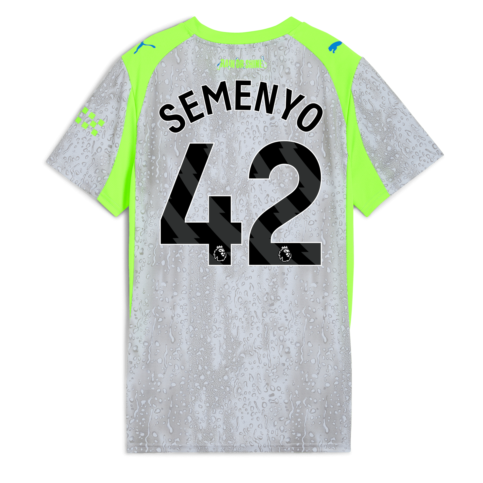 Women's Manchester City Third Jersey 2025/26 With SEMENYO 42 Printing - blue