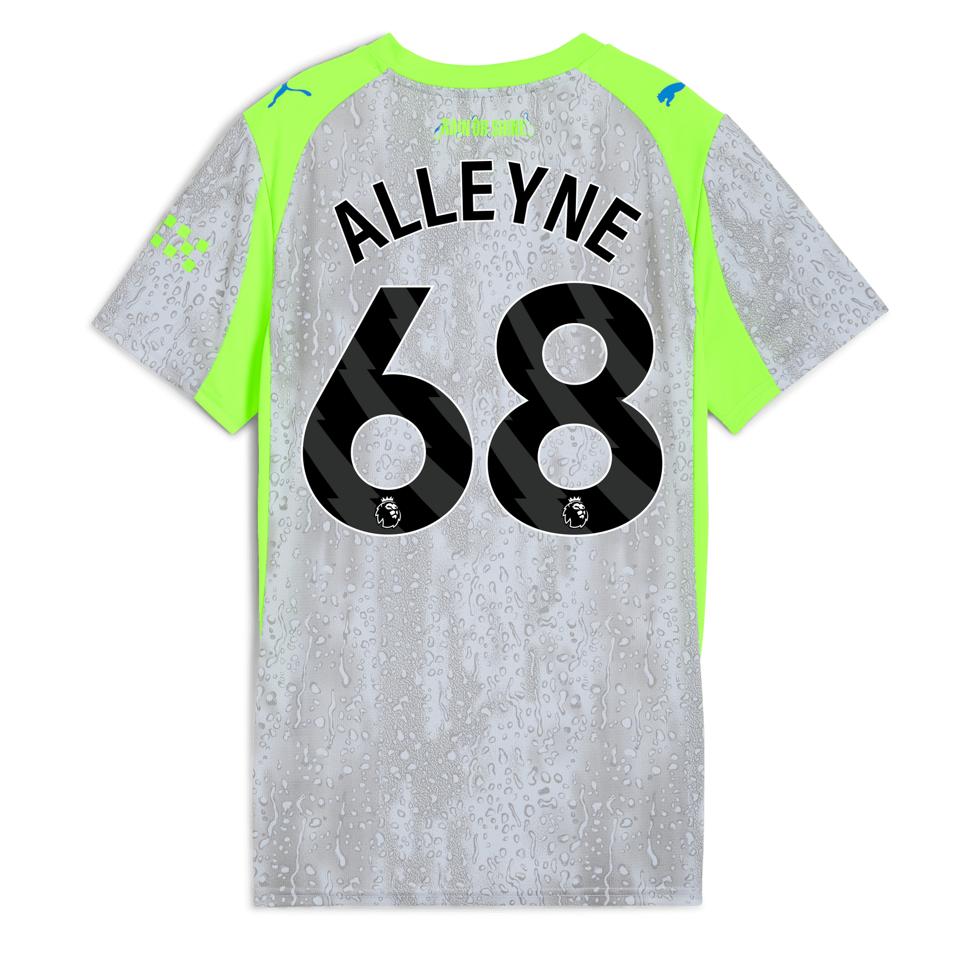 Women's Manchester City Third Jersey 2025/26 With ALLEYNE 68 Printing - blue
