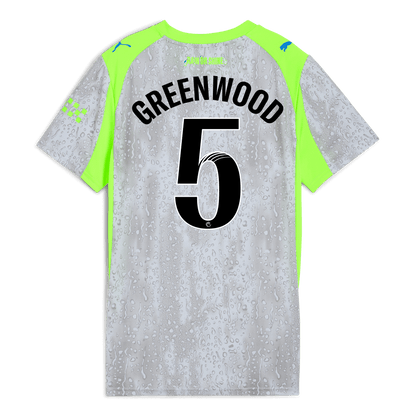 Women's Manchester City Third Jersey 2025/26 With GREENWOOD 5 Printing