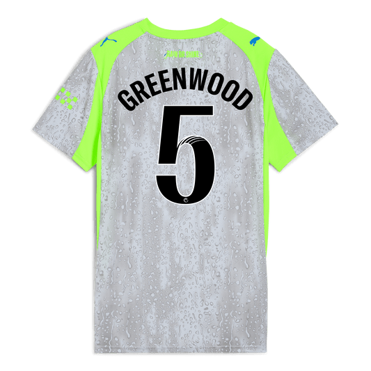 Women's Manchester City Third Jersey 2025/26 With GREENWOOD 5 Printing