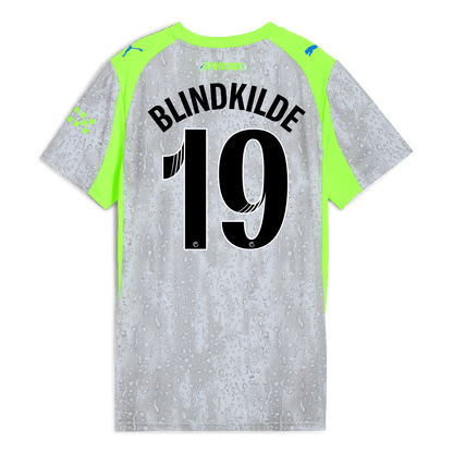 Women's Manchester City Third Jersey 2025/26 With BLINDKILDE 19 Printing