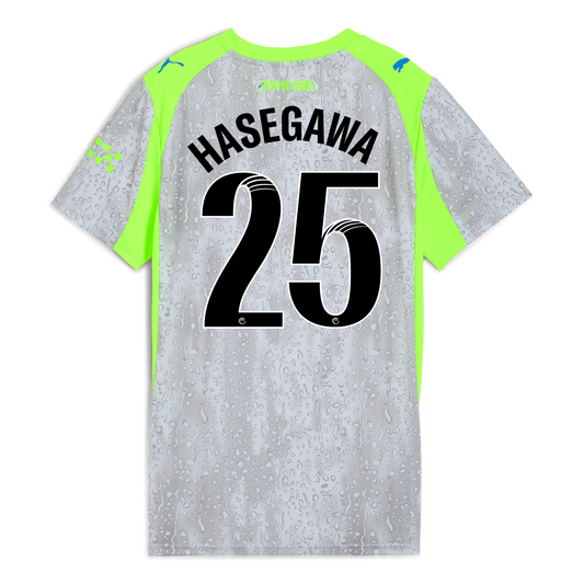 Women's Manchester City Third Jersey 2025/26 With HASEGAWA 25 Printing