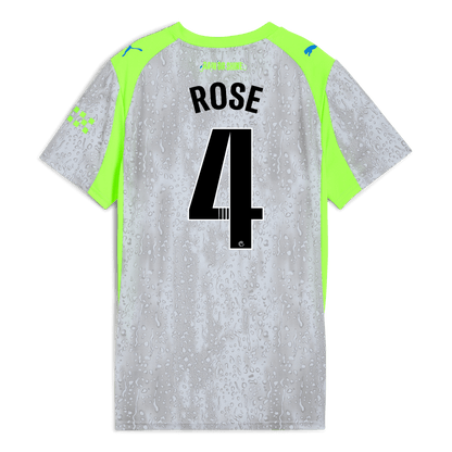 Women's Manchester City Third Jersey 2025/26 With ROSE 4 Printing