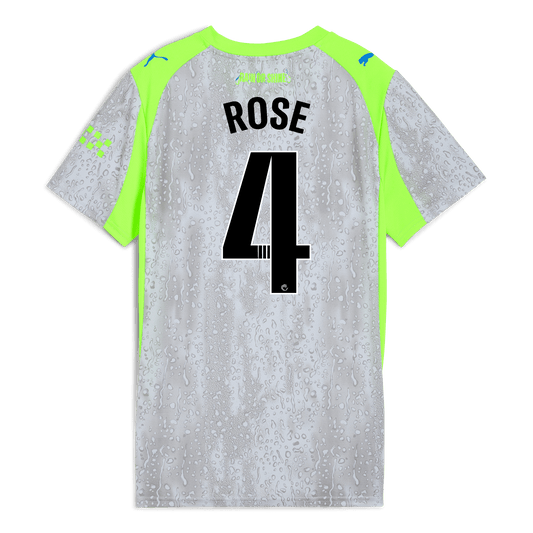 Women's Manchester City Third Jersey 2025/26 With ROSE 4 Printing