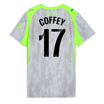 Women's Manchester City Third Jersey 2025/26 With COFFEY 17 Printing