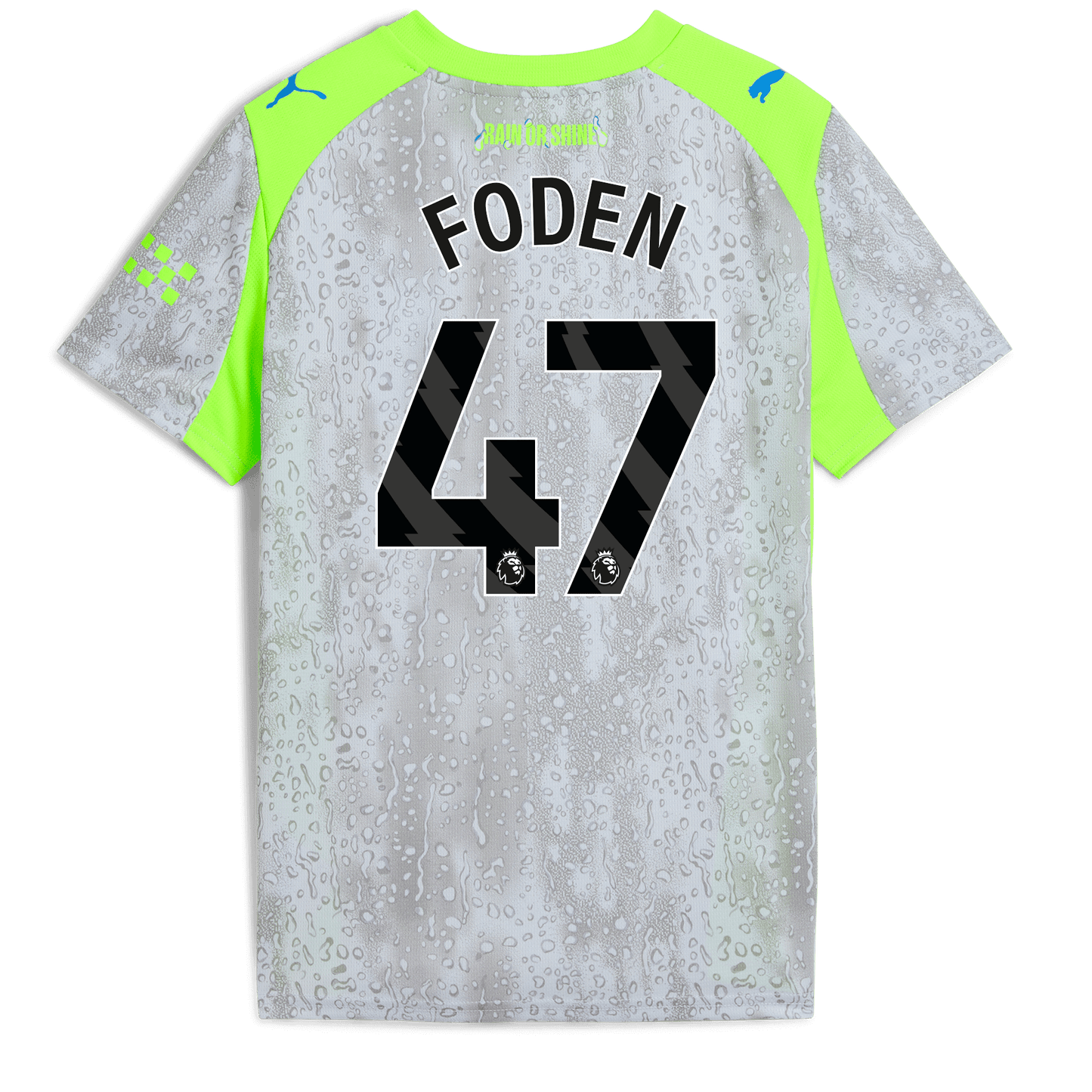 Kids' Manchester City Third Jersey 2025/26 With FODEN 47 Printing - blue