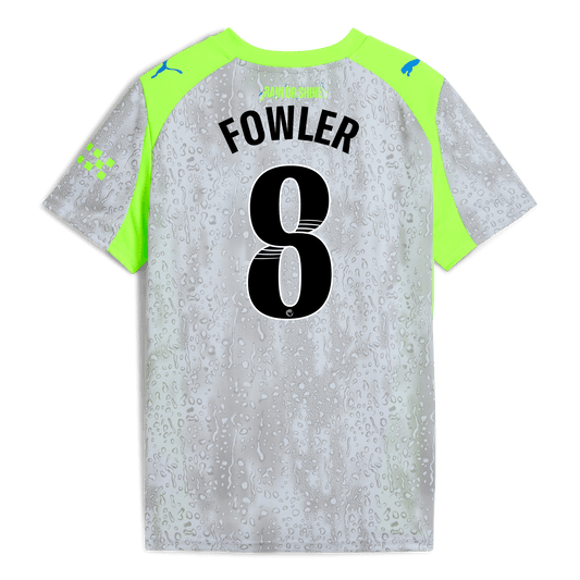 Kids' Manchester City Third Jersey 2025/26 With FOWLER 8 Printing