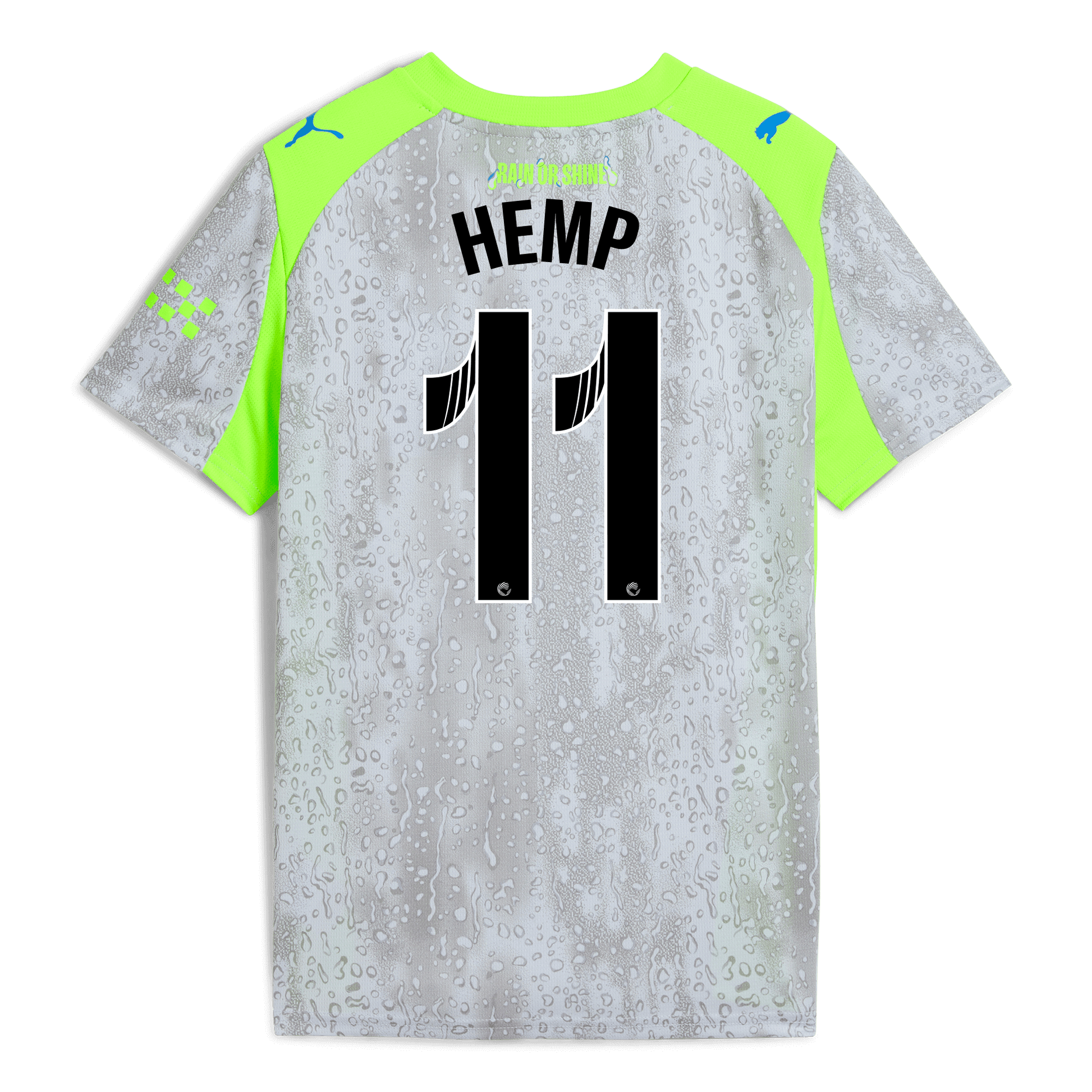 Kids' Manchester City Third Jersey 2025/26 With HEMP 11 Printing