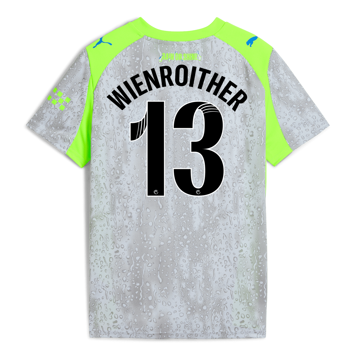 Kids' Manchester City Third Jersey 2025/26 With WIENROITHER 13 Printing