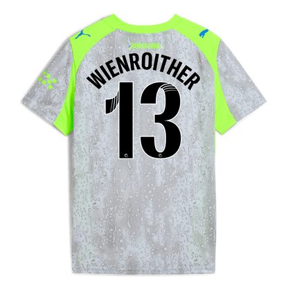 Kids' Manchester City Third Jersey 2025/26 With WIENROITHER 13 Printing