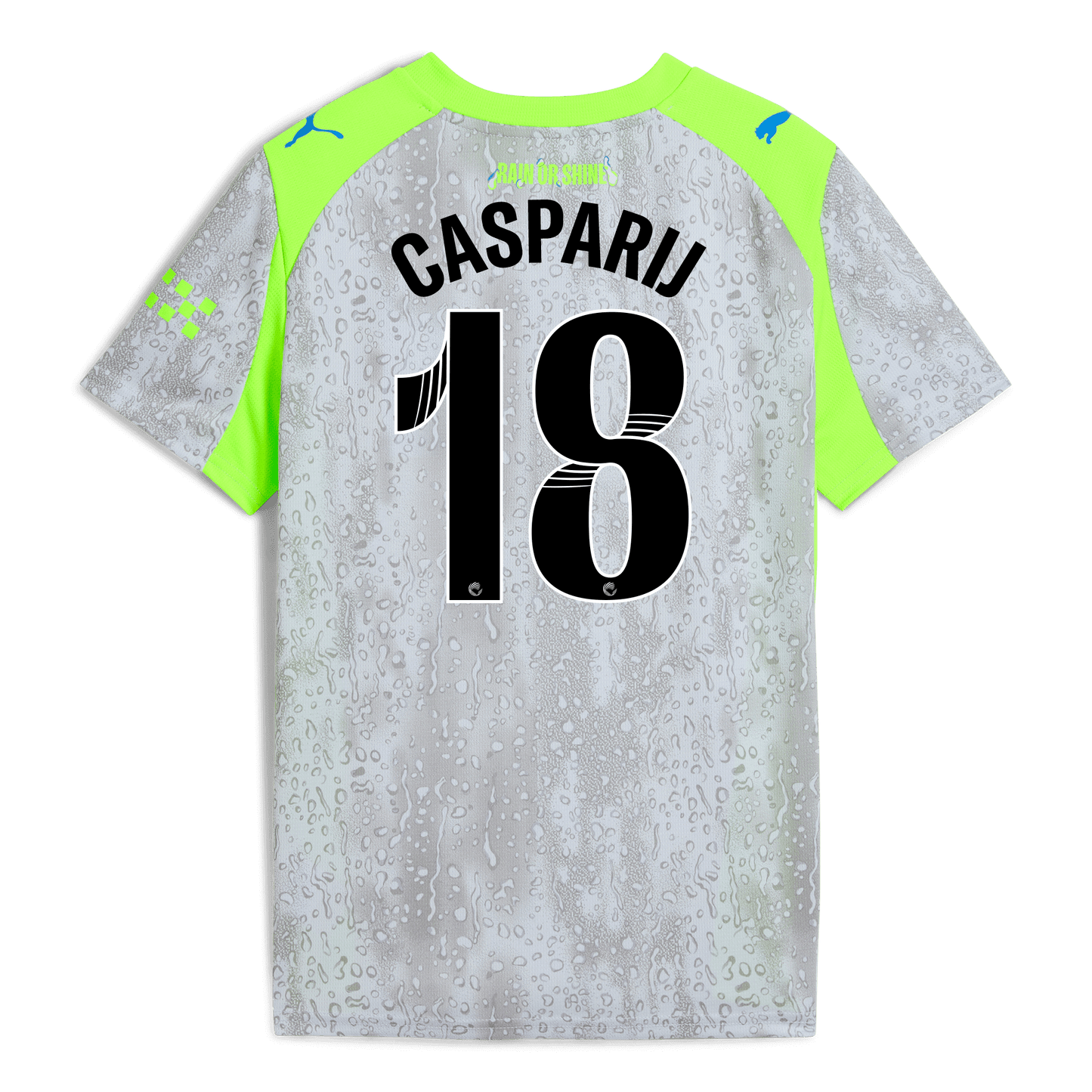 Kids' Manchester City Third Jersey 2025/26 With CASPARIJ 18 Printing
