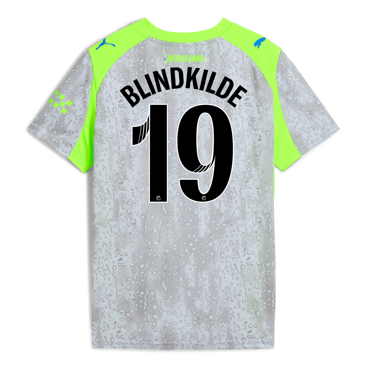 Kids' Manchester City Third Jersey 2025/26 With BLINDKILDE 19 Printing