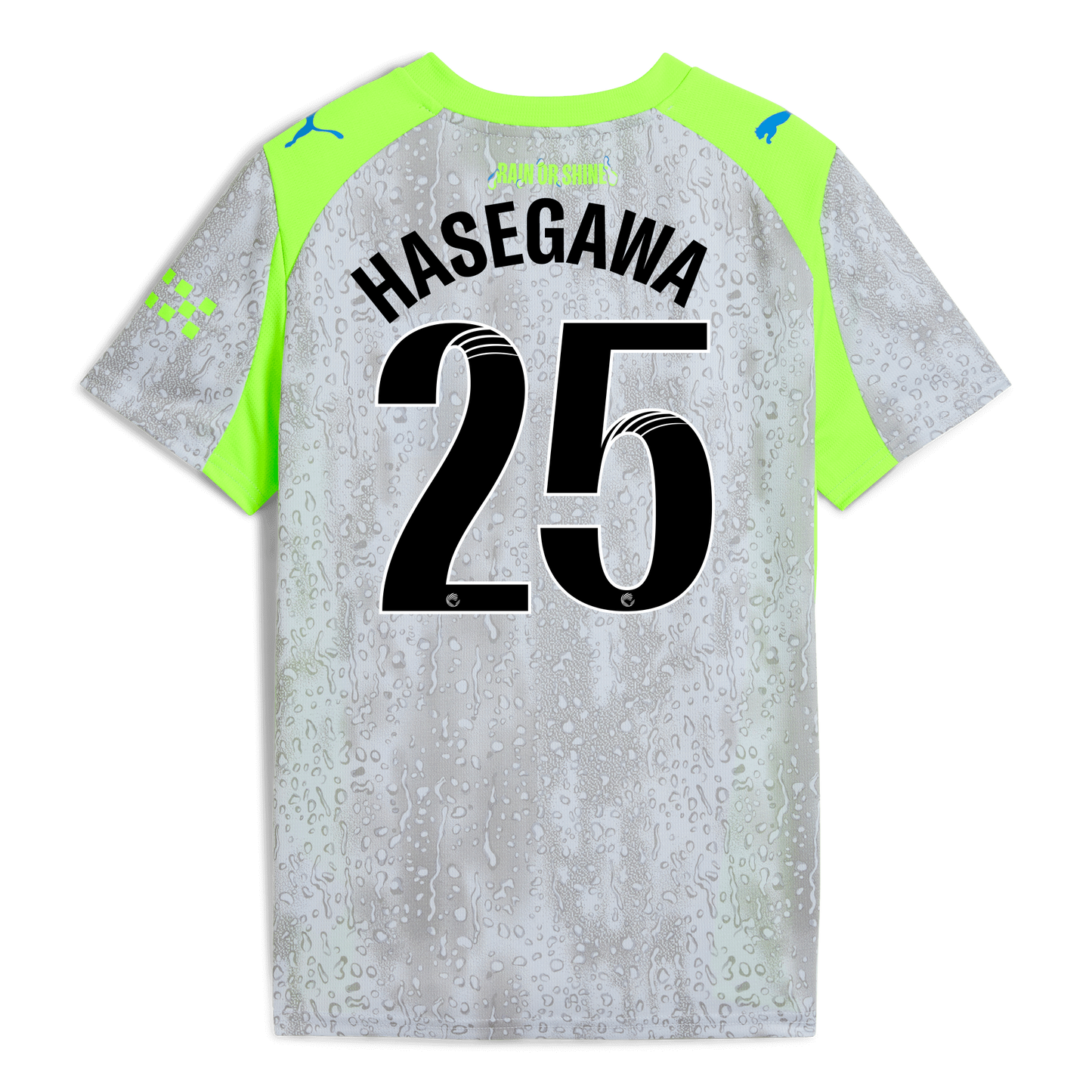 Kids' Manchester City Third Jersey 2025/26 With HASEGAWA 25 Printing