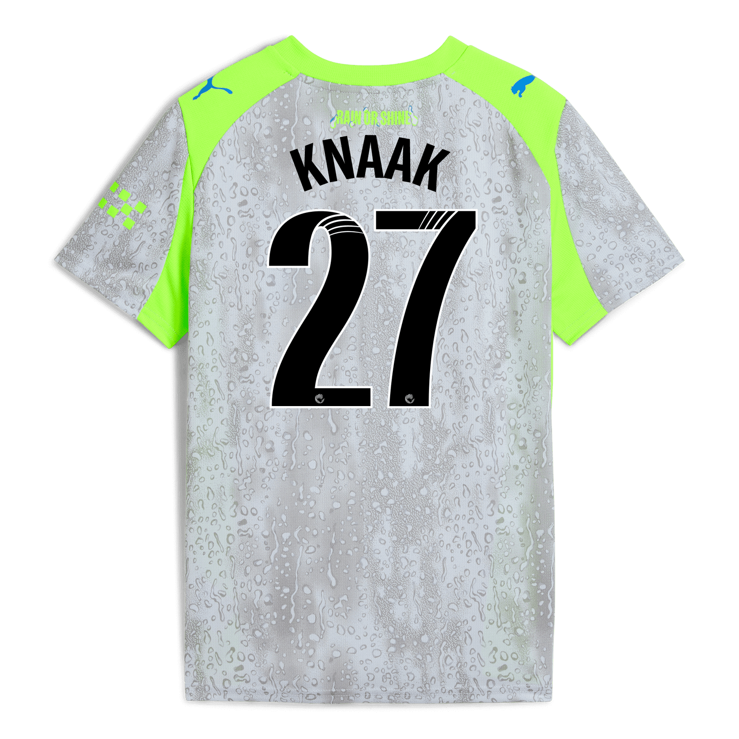 Kids' Manchester City Third Jersey 2025/26 With KNAAK 27 Printing