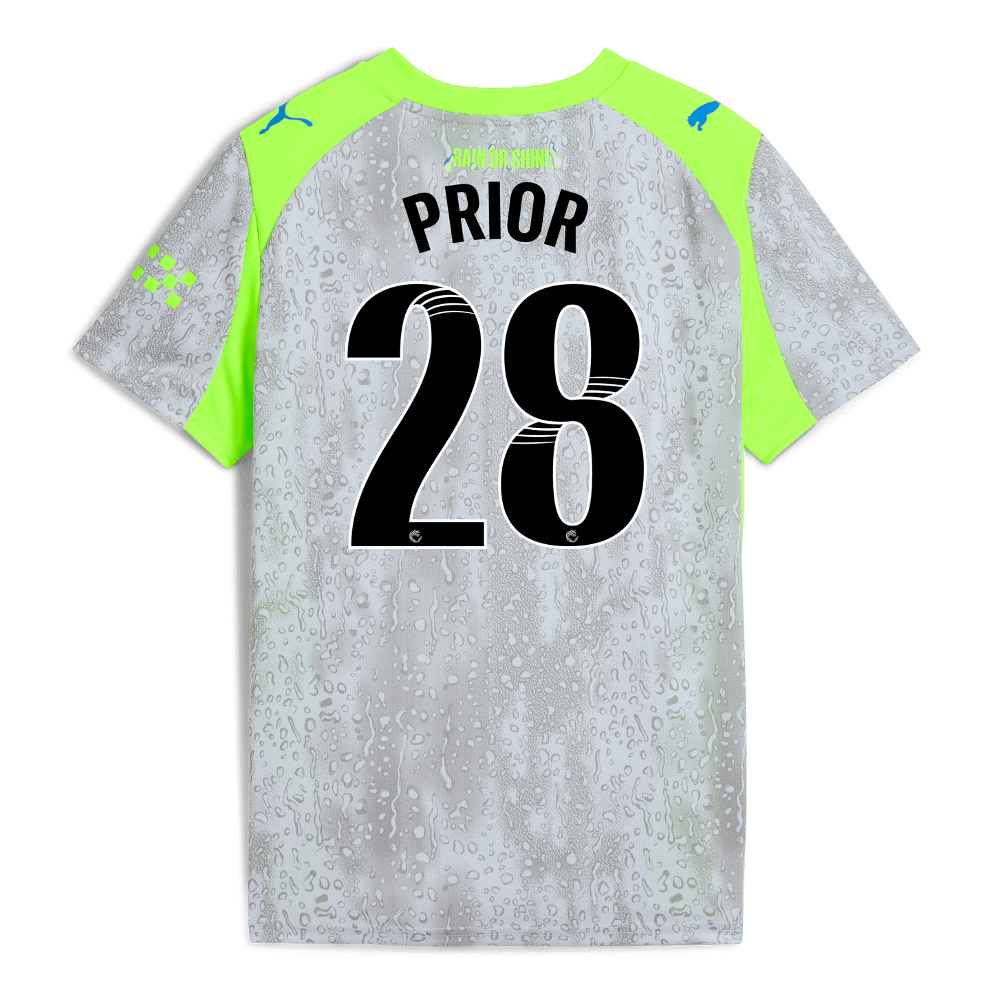 Kids' Manchester City Third Jersey 2025/26 With PRIOR 28 Printing