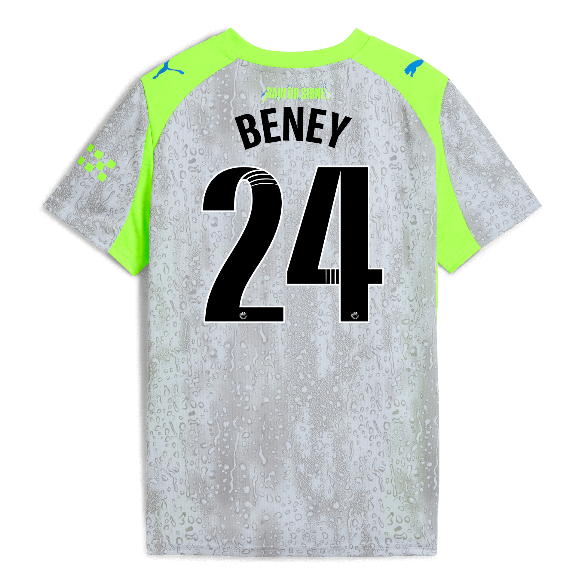 Kids' Manchester City Third Jersey 2025/26 With BENEY 24 Printing