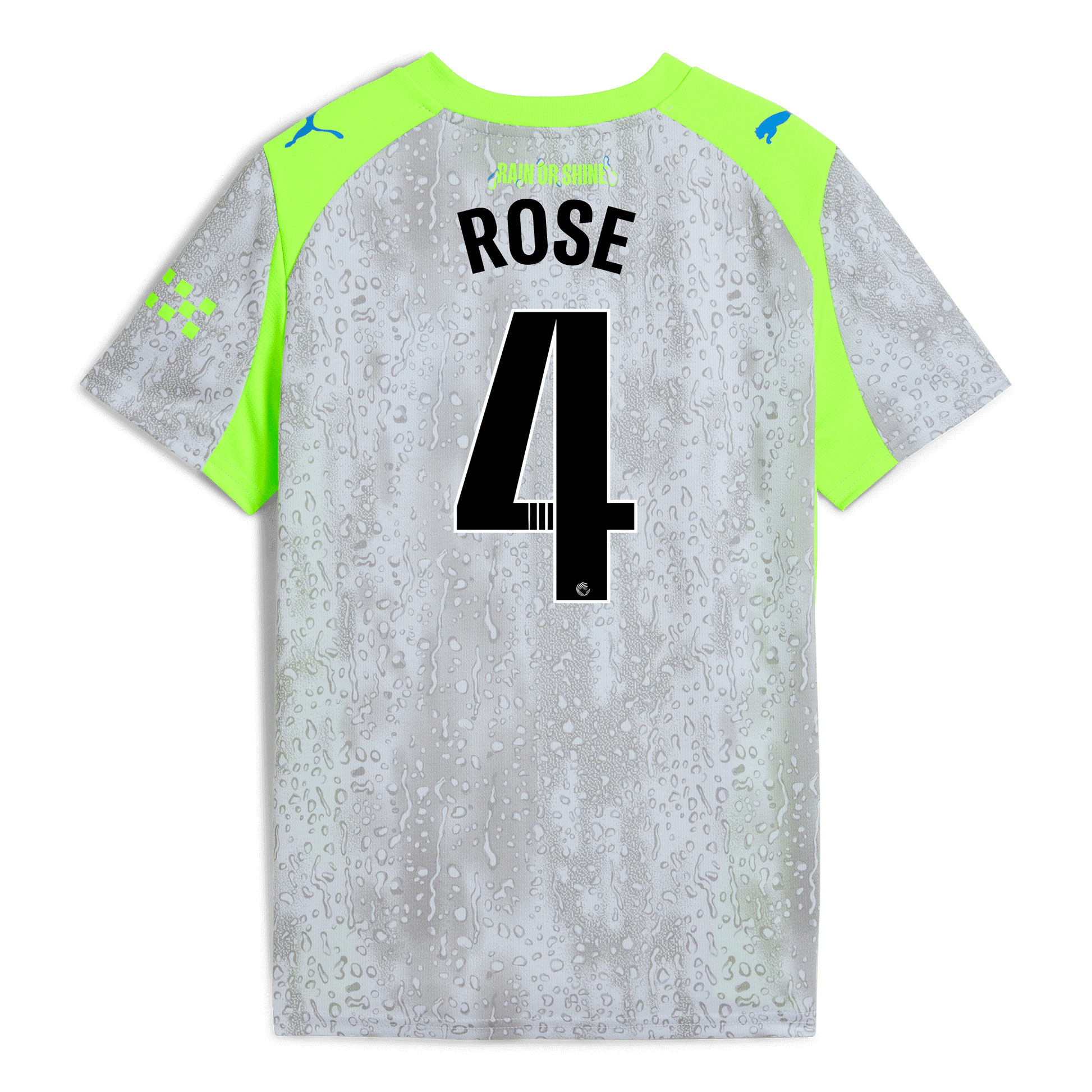 Kids' Manchester City Third Jersey 2025/26 With ROSE 4 Printing