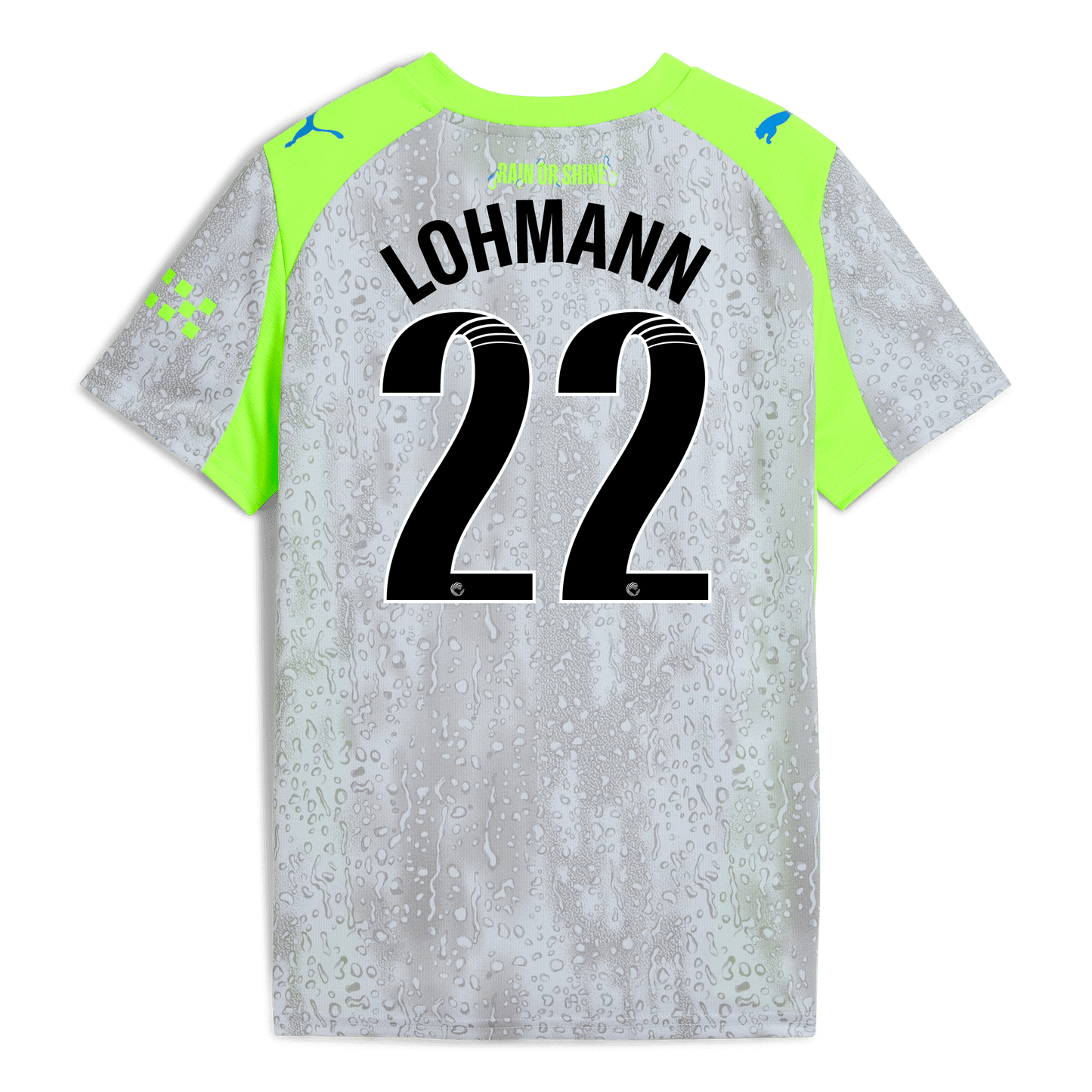 Kids' Manchester City Third Jersey 2025/26 With LOHMANN 22 Printing
