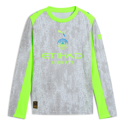 Kids' Manchester City Third Long Sleeve Jersey 2025/26