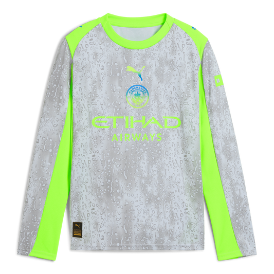Kids' Manchester City Third Long Sleeve Jersey 2025/26