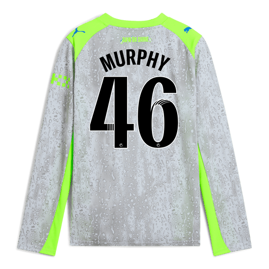 Kids' Manchester City Third Jersey 2025/26 Long Sleeve With MURPHY 46 Printing