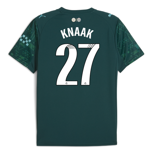 Manchester City EA SPORTS FC Jersey 2025/26 With KNAAK 27 Printing