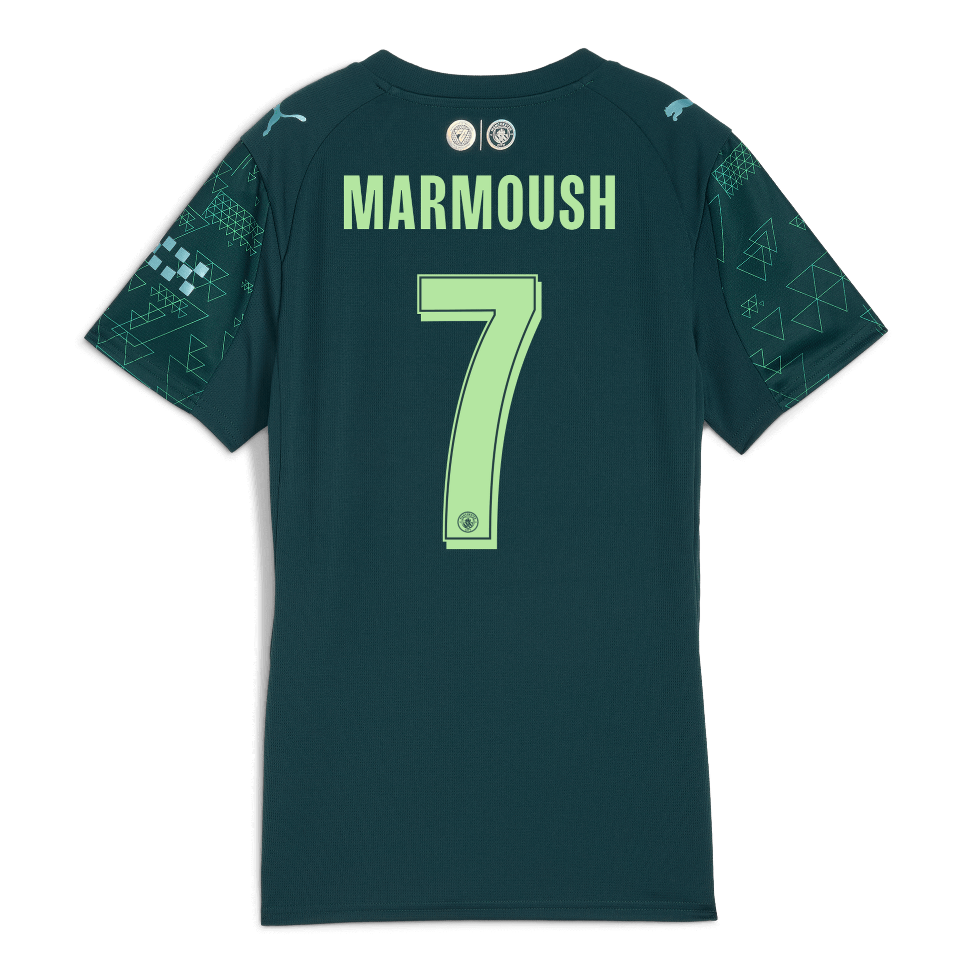 Women's Manchester City EA SPORTS FC Jersey 2025/26 With MARMOUSH 7 Printing