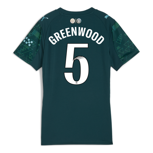 Women's Manchester City EA SPORTS FC Jersey 2025/26 With GREENWOOD 5 Printing