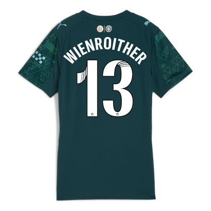 Women's Manchester City EA SPORTS FC Jersey 2025/26 With WIENROITHER 13 Printing