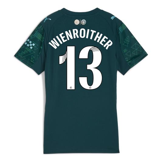 Women's Manchester City EA SPORTS FC Jersey 2025/26 With WIENROITHER 13 Printing