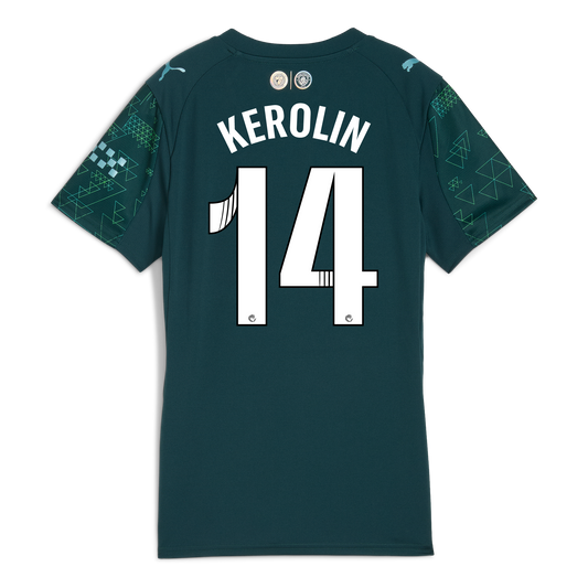 Women's Manchester City EA SPORTS FC Jersey 2025/26 With KEROLIN 14 Printing