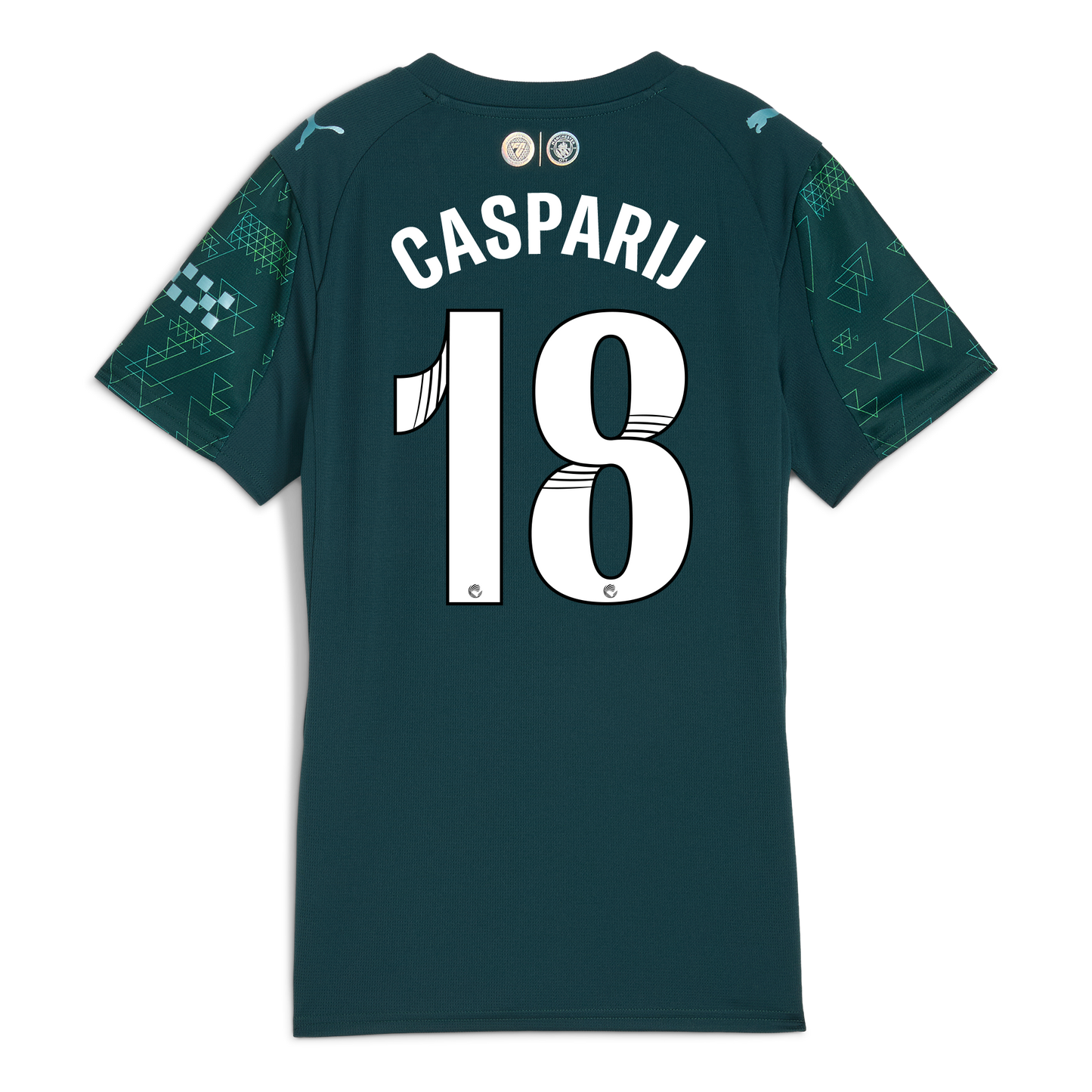 Women's Manchester City EA SPORTS FC Jersey 2025/26 With CASPARIJ 18 Printing