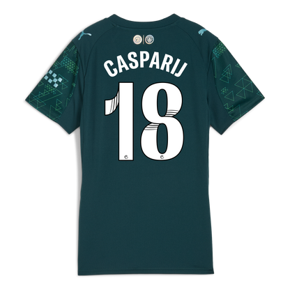 Women's Manchester City EA SPORTS FC Jersey 2025/26 With CASPARIJ 18 Printing