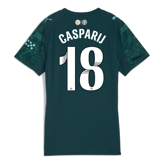 Women's Manchester City EA SPORTS FC Jersey 2025/26 With CASPARIJ 18 Printing