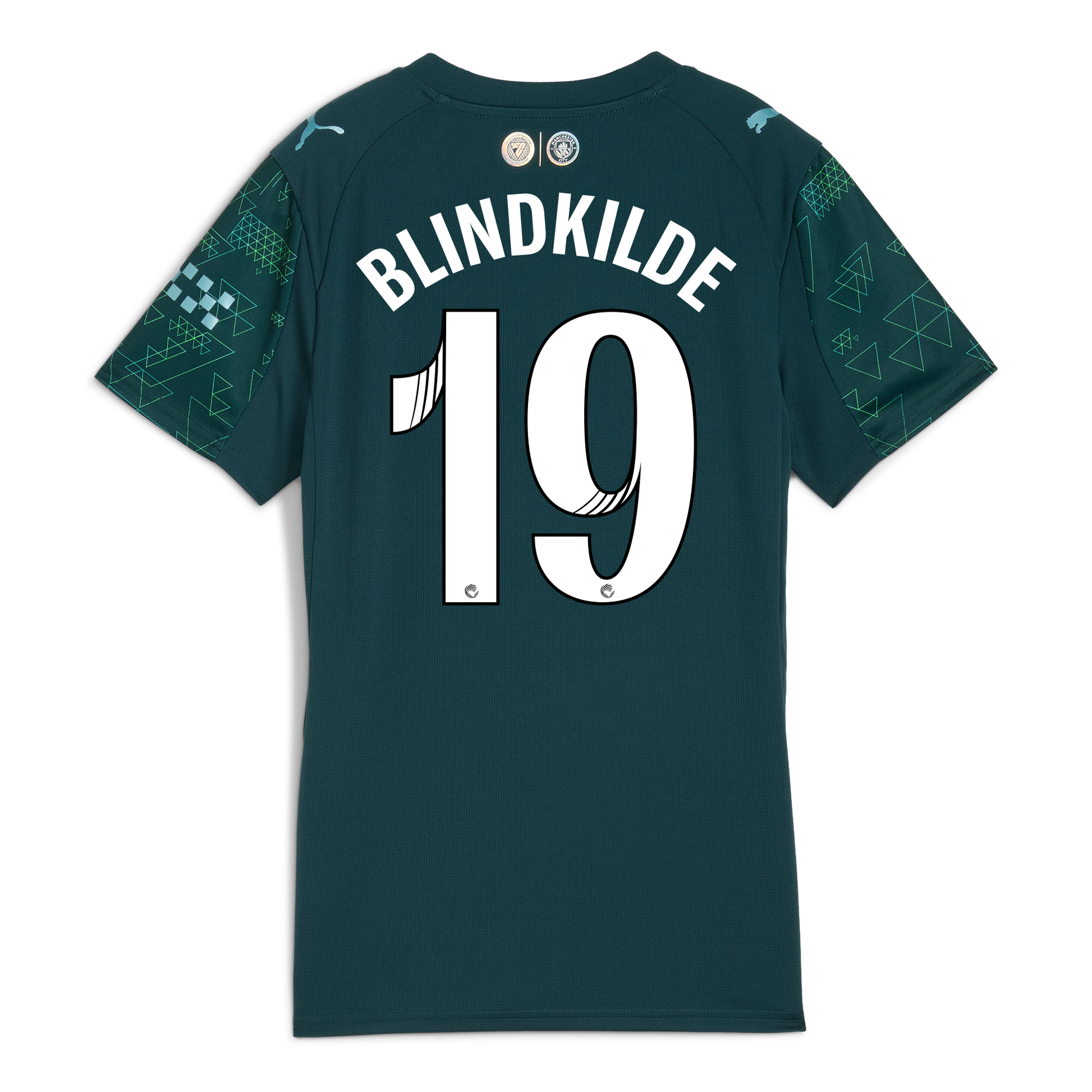 Women's Manchester City EA SPORTS FC Jersey 2025/26 With BLINDKILDE 19 Printing