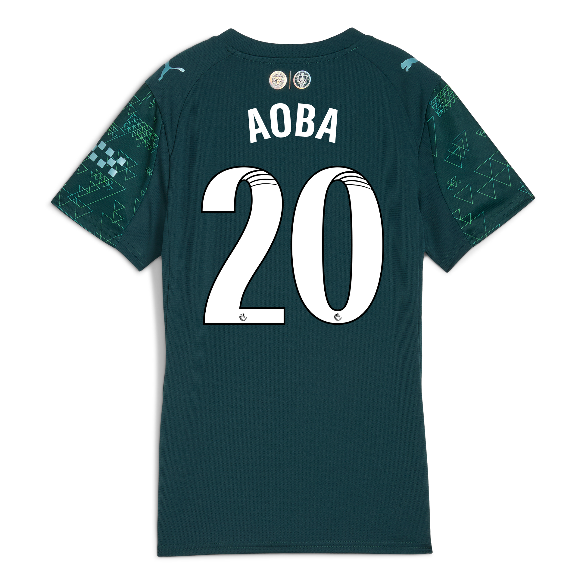 Women's Manchester City EA SPORTS FC Jersey 2025/26 With AOBA 20 Printing