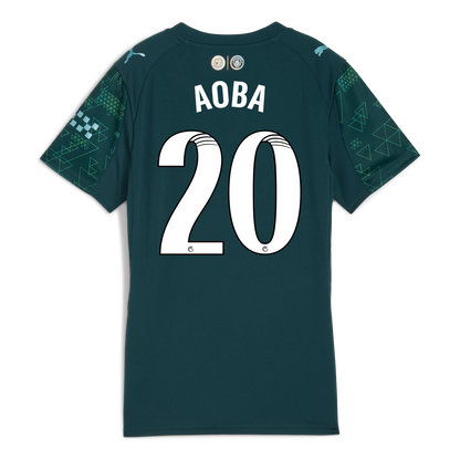 Women's Manchester City EA SPORTS FC Jersey 2025/26 With AOBA 20 Printing