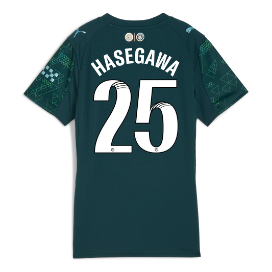 Women's Manchester City EA SPORTS FC Jersey 2025/26 With HASEGAWA 25 Printing